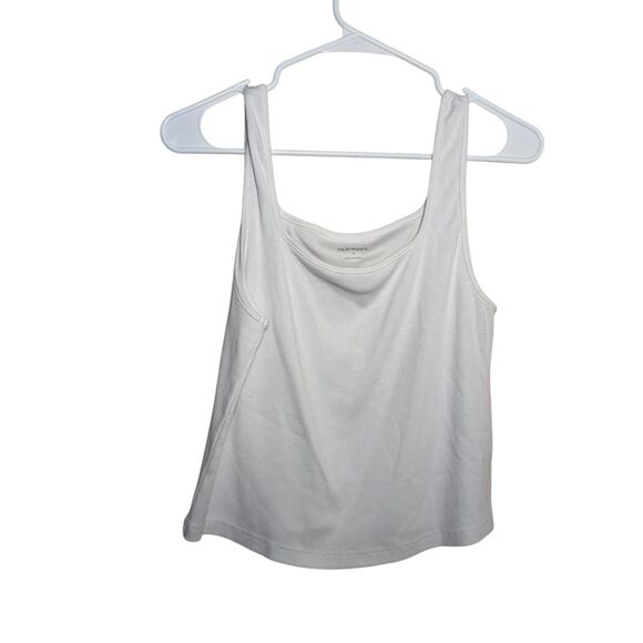 Old Navy Tank Top Women's XL Ribbed Square Neck Sleeveless Solid Basic Crop - Picture 1 of 9